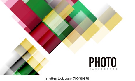 Business presentation geometric template. Digital technology layout, brochure or flyer concept or geometrical web banner background