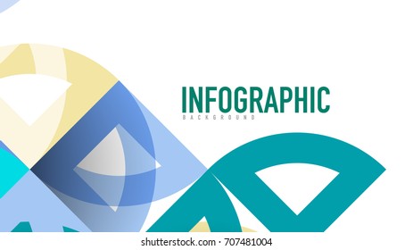 Plantilla geométrica de presentación empresarial. Diseño de tecnología digital, concepto de folleto o folleto o fondo geométrico de banner web