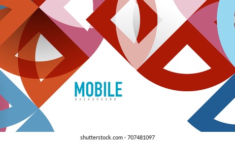 Business presentation geometric template. Digital technology layout, brochure or flyer concept or geometrical web banner background