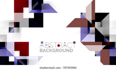 Business presentation geometric template. Digital technology layout, brochure or flyer concept or geometrical web banner background