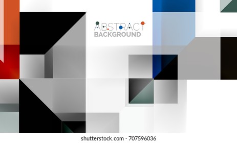 Business presentation geometric template. Digital technology layout, brochure or flyer concept or geometrical web banner background