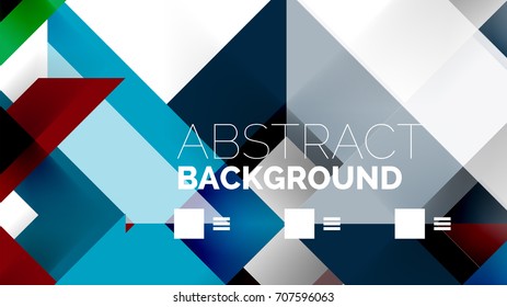 Business presentation geometric template. Digital technology layout, brochure or flyer concept or geometrical web banner background