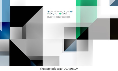 Plantilla geométrica de presentación empresarial. Diseño de tecnología digital, concepto de folleto o folleto o fondo geométrico de banner web