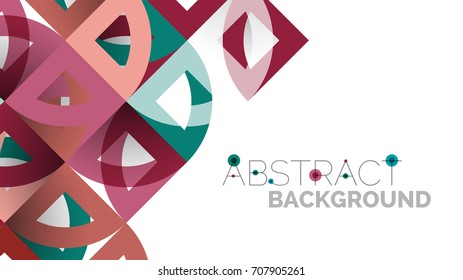 Business presentation geometric template. Digital technology layout, brochure or flyer concept or geometrical web banner background