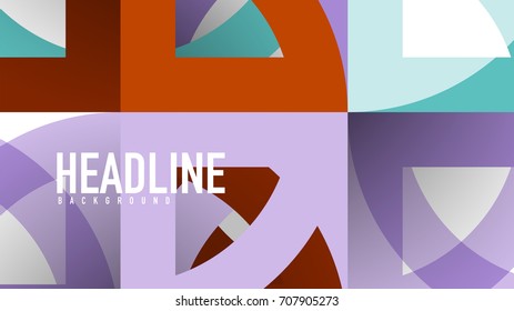 Business presentation geometric template. Digital technology layout, brochure or flyer concept or geometrical web banner background