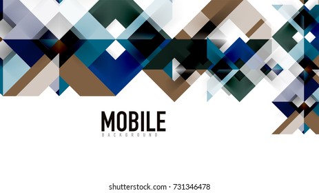 Business presentation geometric template. Digital technology layout, brochure or flyer concept or geometrical web banner background