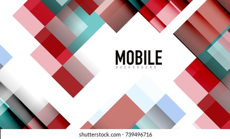 Business presentation geometric template. Digital technology layout, brochure or flyer concept or geometrical web banner background