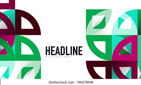 Geometrische Vorlage für Geschäftspräsentationen. Gestaltung der Digitaltechnik, Broschüre oder Flyer-Konzept oder geometrischer Hintergrund für Webbanner