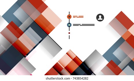 Plantilla geométrica de presentación empresarial. Diseño de tecnología digital, concepto de folleto o folleto o fondo geométrico de banner web