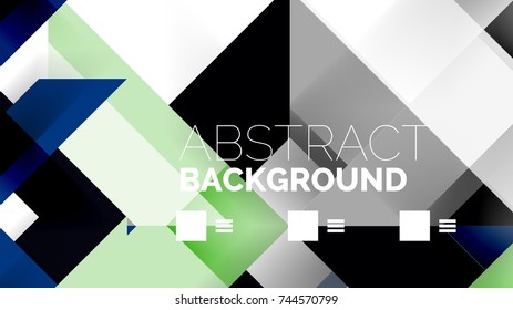 Business presentation geometric template. Digital technology layout, brochure or flyer concept or geometrical web banner background