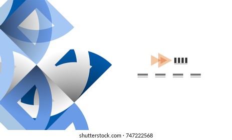 Business presentation geometric template. Digital technology layout, brochure or flyer concept or geometrical web banner background