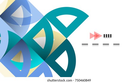 Business presentation geometric template. Digital technology layout, brochure or flyer concept or geometrical web banner background