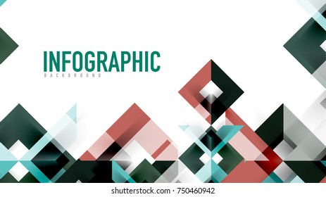 Business presentation geometric template. Digital technology layout, brochure or flyer concept or geometrical web banner background