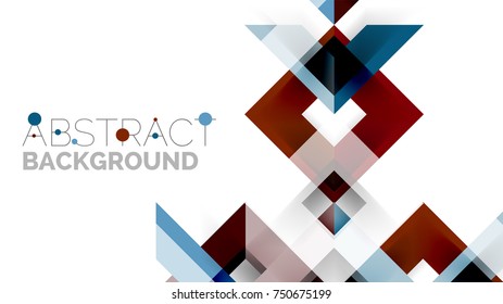 Plantilla geométrica de presentación empresarial. Diseño de tecnología digital, concepto de folleto o folleto o fondo geométrico de banner web