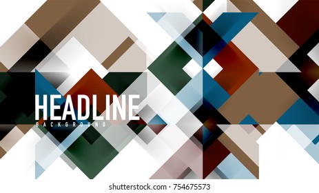 Business presentation geometric template. Digital technology layout, brochure or flyer concept or geometrical web banner background