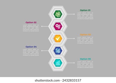 Business presentation glossy vector infographic element design template.