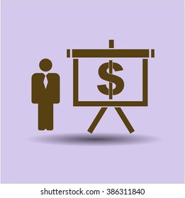 Icono de alta calidad de presentación de negocios