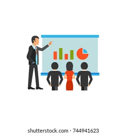 Business presentation icon
