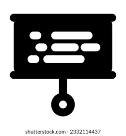 icono de presentación de negocios se puede usar para uiux, etc