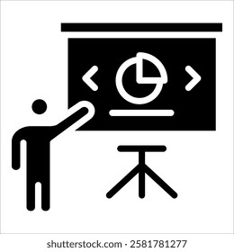 Business Presentation Icon Element For Design