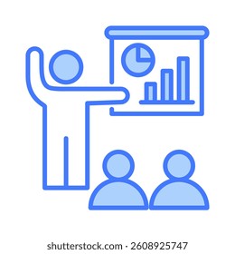 Business Presentation Icon Element for Design