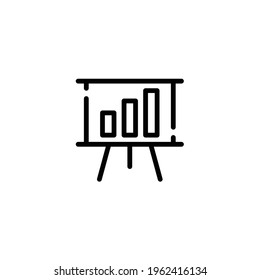 Business presentation icon, eps 10