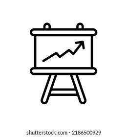 Business presentation icon, eps 10