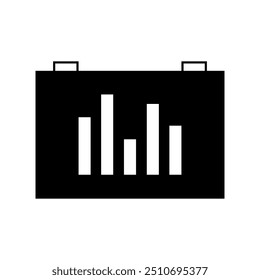 Business presentation icon illustrated on background