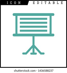 business presentation icon isolated sign symbol vector illustration - vector 