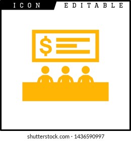 business presentation icon isolated sign symbol vector illustration - vector 