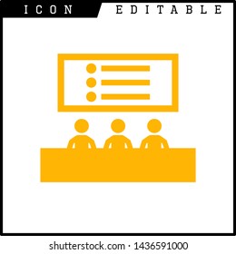 business presentation icon isolated sign symbol vector illustration - vector 