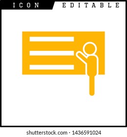 business presentation icon isolated sign symbol vector illustration - vector 