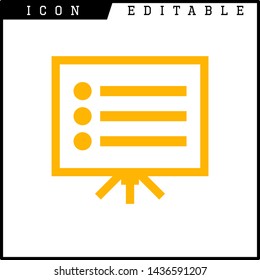 business presentation icon isolated sign symbol vector illustration - vector 