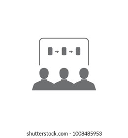 business presentation icon. Simple element illustration. Business icons universal for web and mobile on white background