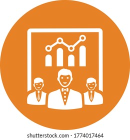 Business Presentation Icon / vector design