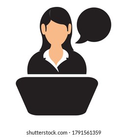 Business Presentation Icon. vector graphics design 