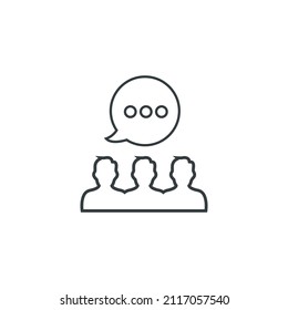 Business presentation icon, vector illustration