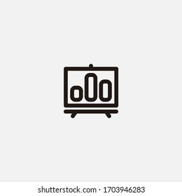 Vektorgrafik-Symbol für Unternehmenspräsentation