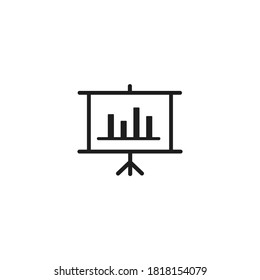 Unternehmenspräsentationssymbol, Vektorgrafik auf weißem Hintergrund