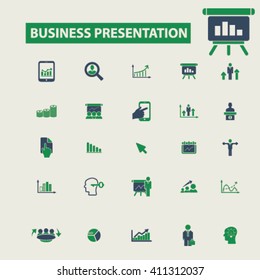 business presentation icons
