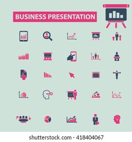 business presentation icons
