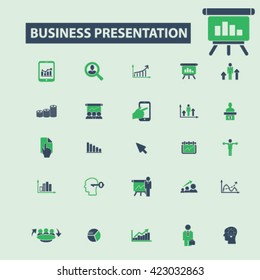 business presentation icons
