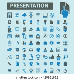 business presentation icons
