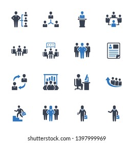 Business Presentation Icons - Blue Series - Set 3