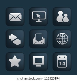 conjunto de iconos de presentación, vector