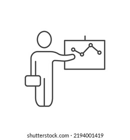 Business presentation icons  symbol vector elements for infographic web