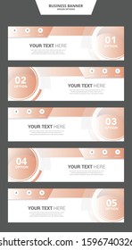 Business presentation or info graphics concept with 5 options.