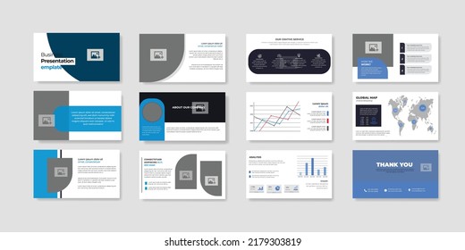 Business presentation infographic template. powerpoint template design. website presentations portfolio design. Business minimal slides presentation background template.