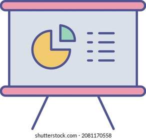 presentación de negocios Isoled Vector icono que puede modificar o editar fácilmente


