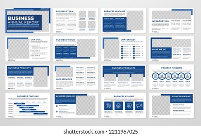 Diseño de plantillas de diseño de presentación de negocios con estilo minimalista y uso de concepto moderno para la propuesta de negocio